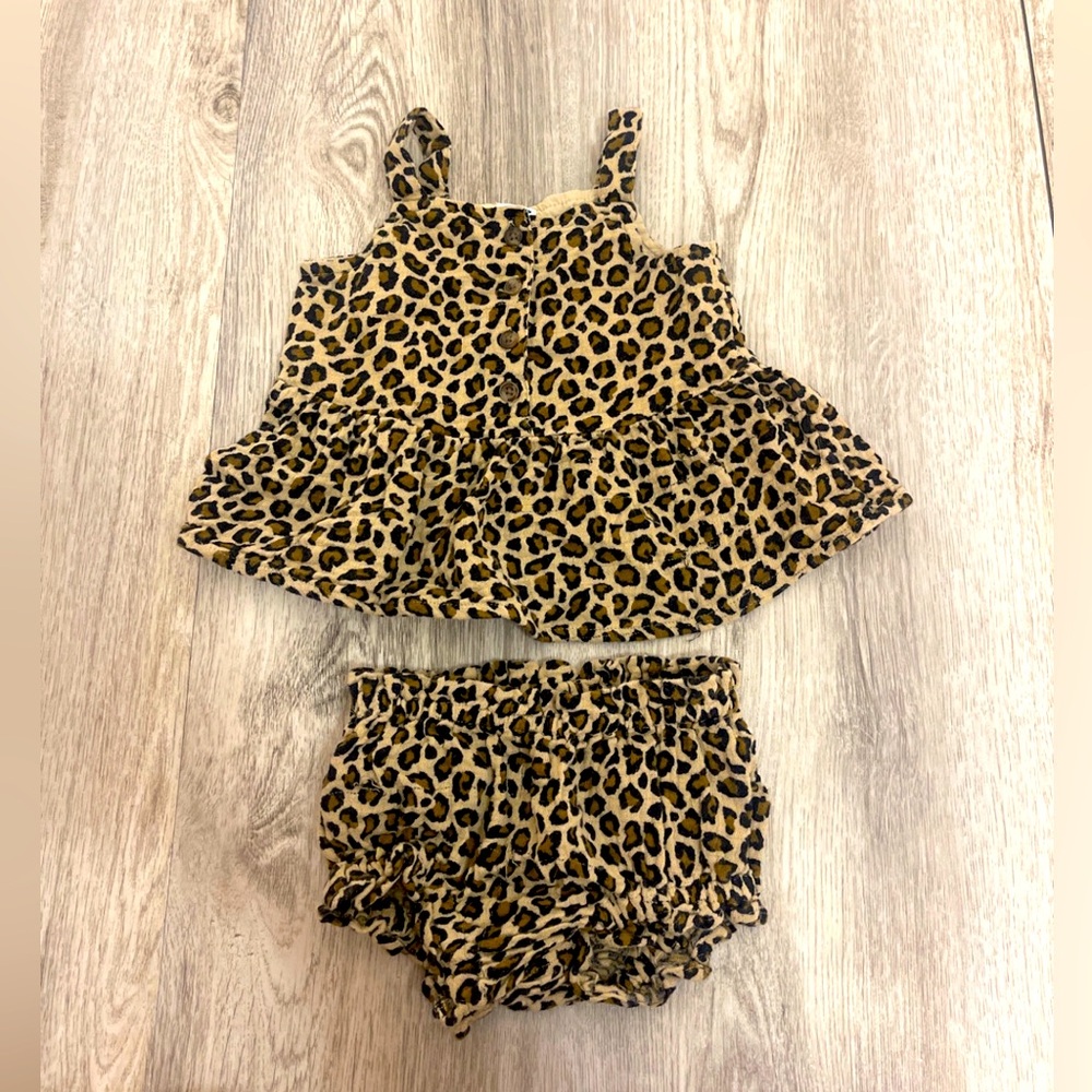 Leopard Old Navy 6-12 Month Baby Girl Outfit